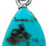 Türkis Anhänger Silber 925 blauer Türkis Trommelstein 13-19ct.