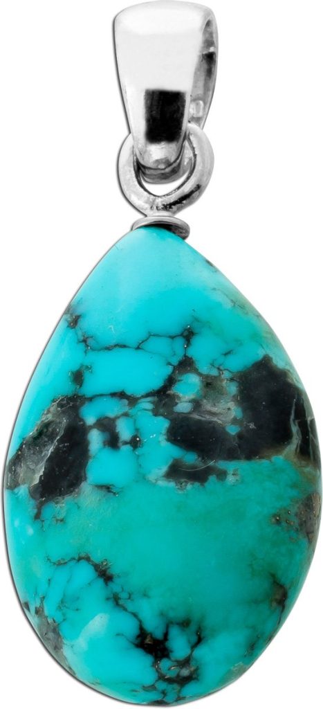 Türkis Anhänger Sterling Silber 925 Türkis Edelstein 15.0ct
