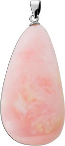 Opal Anhänger Sterlingsilber 925 rosa weißer Andenopal 38.4ct.