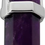 Amethyst Anhänger Silber 925 lila Edelstein Spitze