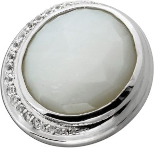 Mondstein Anhänger Silber 925 weißer Mondstein 15ct. Edelstein Topase