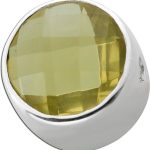 Limonenquarz Anhänger Silber 925 zitronen gelber Quarz 14.54ct.