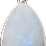 Mondstein Anhänger Silber 925 Regenbogen Edelstein 25ct