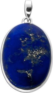 Lapislazuli Anhänger Silber 925 blauer Edelstein 30ct
