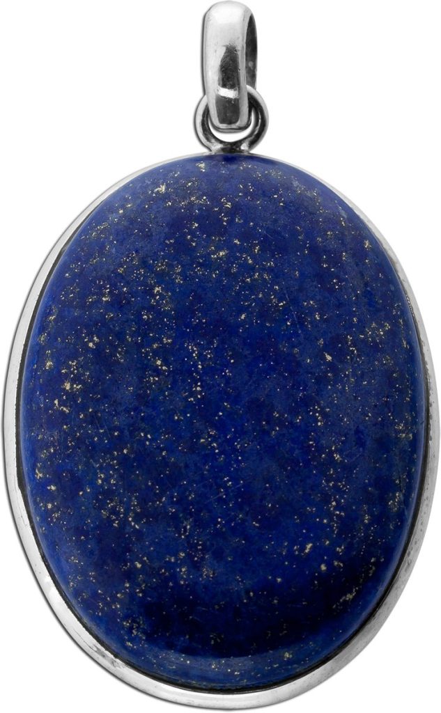 Lapislazuli Anhänger Silber 925 blauer Edelstein 85ct