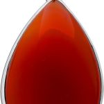 Carneol Anhänger Silber 925 orange roter Edelstein 35ct