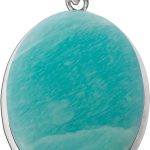 Amazonit Anhänger Silber hellblauer Edelstein 57.5ct