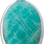 Amazonit Anhänger Silber 925 hellblauer Edelstein 75ct