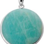 Amazonit Anhänger Silber 925 hellblauer Edelstein 45ct