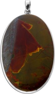 Marra Mamba Tigerauge Anhänger Silber 925 braun grüner Edelstein 85ct