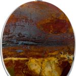 Marra Mamba Tigerauge Anhänger Silber 925 gold brauner Edelstein 125ct