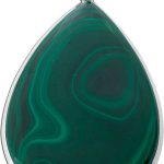 Malachit Anhänger Silber 925 grüner Edelstein 130ct
