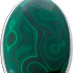 Malachit Anhänger Silber 925 grüner Edelstein 120ct