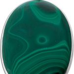 Malachit Anhänger Silber 925 grüner Edelstein 130ct