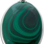 Malachit Anhänger Silber 925 grüner Edelstein 100ct