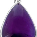 Amethyst Anhänger Silber 925 violetter Edelstein 35ct