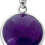 Amethyst Anhänger Silber 925 violetter Edelstein 20ct