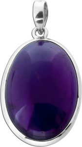 Amethyst Anhänger Silber 925 violetter Edelstein 25ct