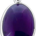Amethyst Anhänger Silber 925 violetter Edelstein 25ct