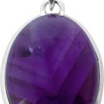 Amethyst Anhänger Silber 925 violetter Edelstein 25ct
