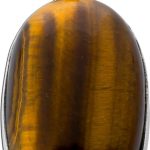 Tigerauge Anhänger Silber 925 gold brauner Edelstein 25ct