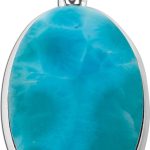 Larimar Anhänger Silber 925 himmelblauer Edelstein 20ct