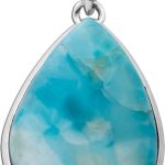 Larimar Anhänger Silber 925 himmelblauer Edelstein 20ct