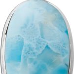 Larimar Anhänger Silber 925 himmelblauer Edelstein 25ct