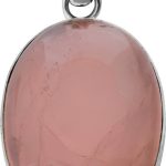 Rosenquarz Anhänger Silber 925 rosa Edelstein 30ct