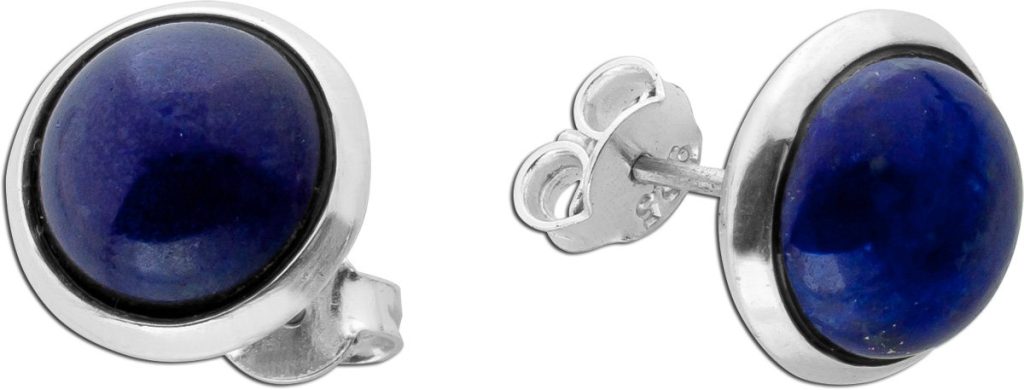 Lapislazuli Ohrstecker Silber 925 Natur Edelsteine 7.5ct