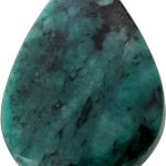 Smaragd Anhänger dunkelgrün schwarzer Edelstein 114.9ct