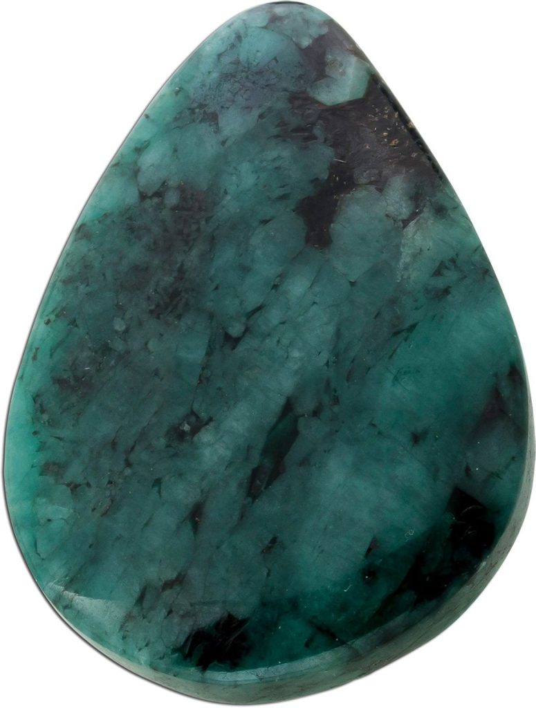 Smaragd Anhänger dunkelgrün schwarzer Edelstein 114.9ct