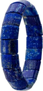 Lapislazuli Armband flexibel gold azurblaue Edelsteine