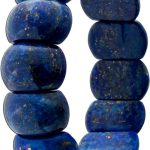 Lapislazuli Armband flexibel gold azurblaue Edelsteine