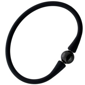 Schörl Armband Silikon schwarzer Natur Edelstein