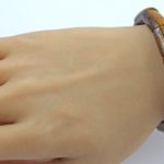 Tigerauge Armband braun goldene Natur Edelsteine flexibel