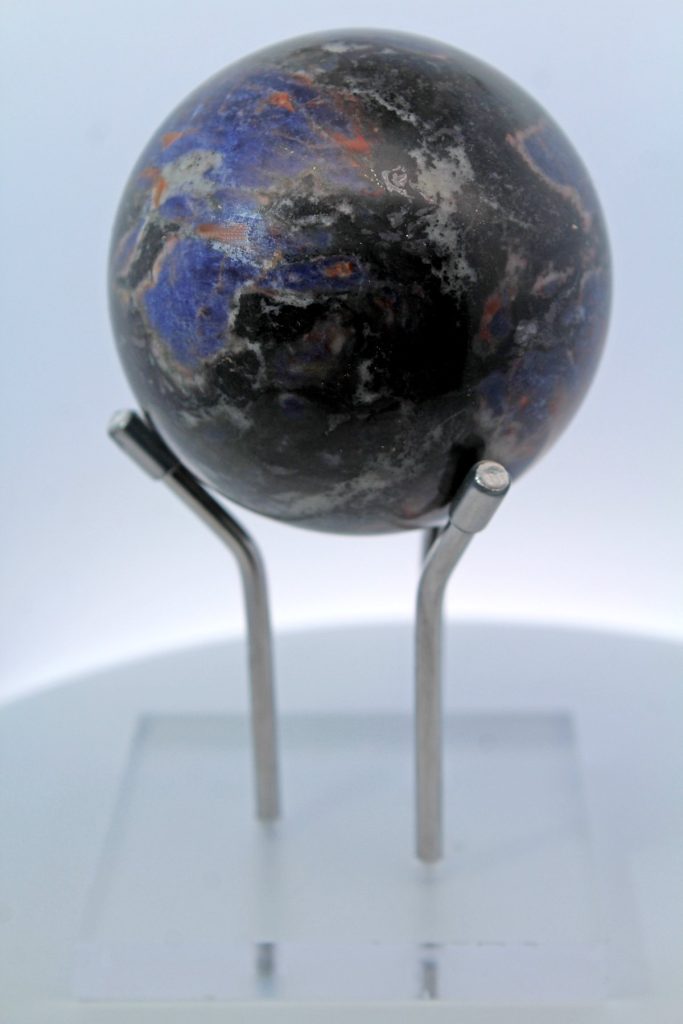 Astrophylit Edelsteinkugel Tiefblau Goldgesprenkelt Esoterik Zubehör, Dekoration