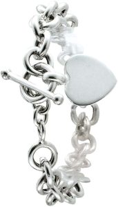 Gravur Silberarmband Kette Herzanhänger Tiffany Miller Silber 925