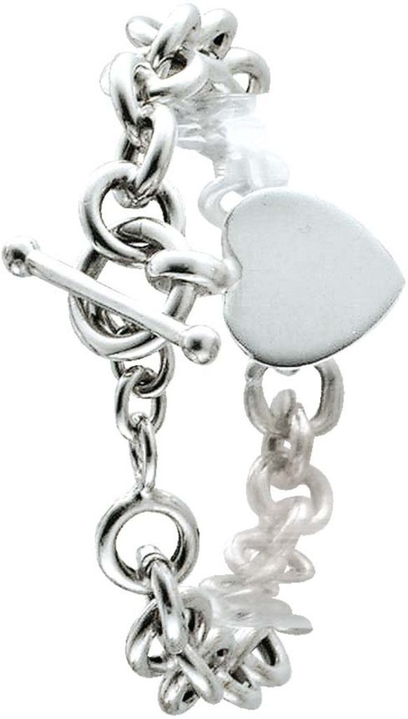 Gravur Silberarmband Kette Herzanhänger Tiffany Miller Silber 925