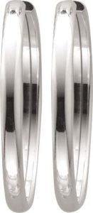 Große Creolen 38mm Sterling Silber 925 poliert