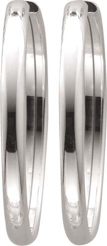 Große Creolen 38mm Sterling Silber 925 poliert